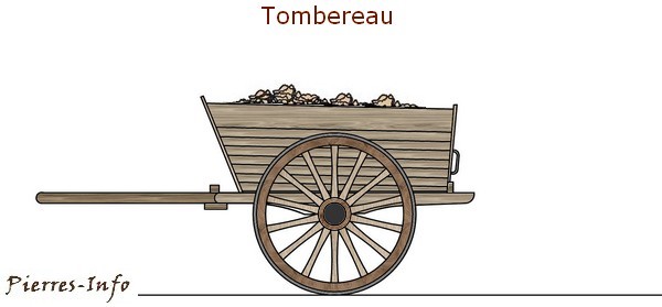 Piede di porco -barra mina -palanchino- leva in acciaio" Tombereau_1_pierres-info